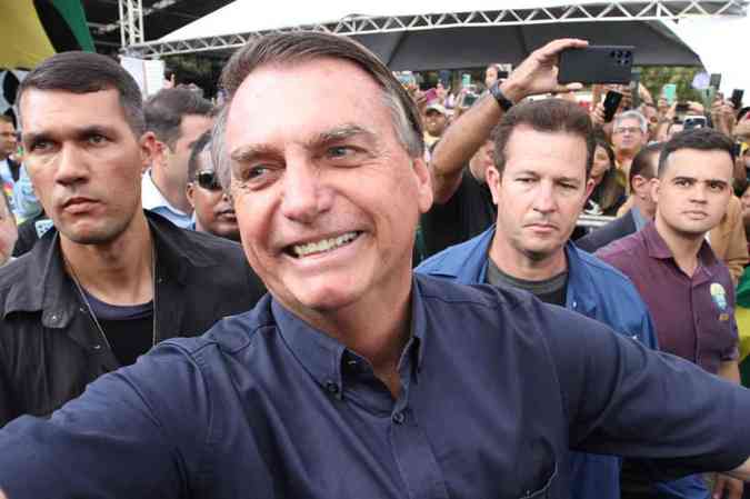 Bolsonaro se encontrou com prefeitos e lderes religiosos, em Betim, na Regio Metropolitana de BH, na tarde desta tera-feira (24/8)Edsio Ferreira/EM/D.A press