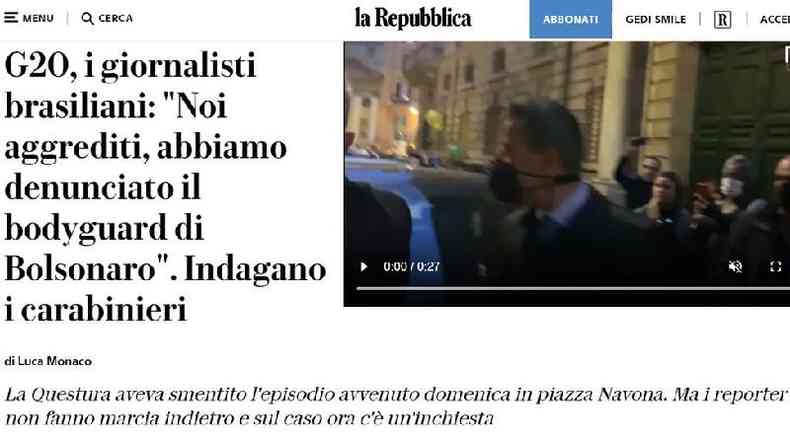 Reproduo/La Repubblica
