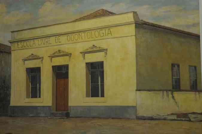 O prdio da Rua Guaicurus , no Centro da capital, que abrigou inicialmente a Escola Livre de Odontologia (foto: Reproduo/Beto Novaes/EM/D.A Press)