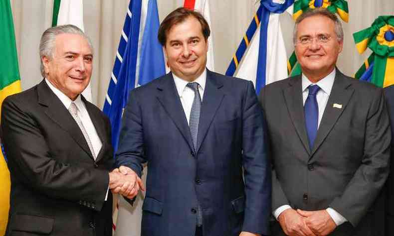 Rodrigo Maia tem o apoio dos governistas para permanecer no cargo (foto: Carolina Antunes/ Presidncia da Repblica)