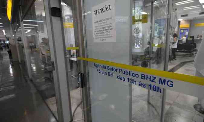 O Banco do Brasil j foi notificado da deciso do STF(foto: Leandro Couri / EM / D.A. Press)