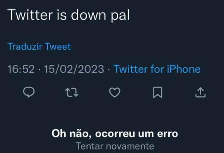 Print do Twitter 