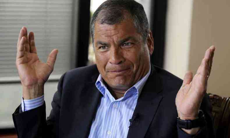 Correa comandou o Equador por uma dcada, perodo no qual se firmou como um lder com grande apelo junto aos mais pobres(foto: Camila Buendia/AFP)