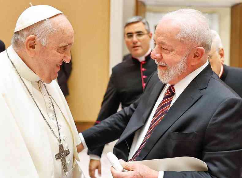 Lula e o papa Francisco