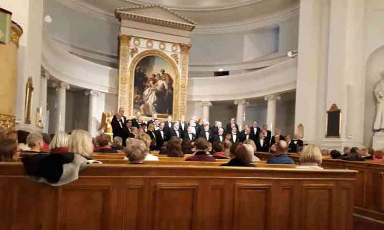 Concerto de Natal na Catedral Luterana: magia e beleza em 40 vozes(foto: gustavo werneck/em/d. a press)