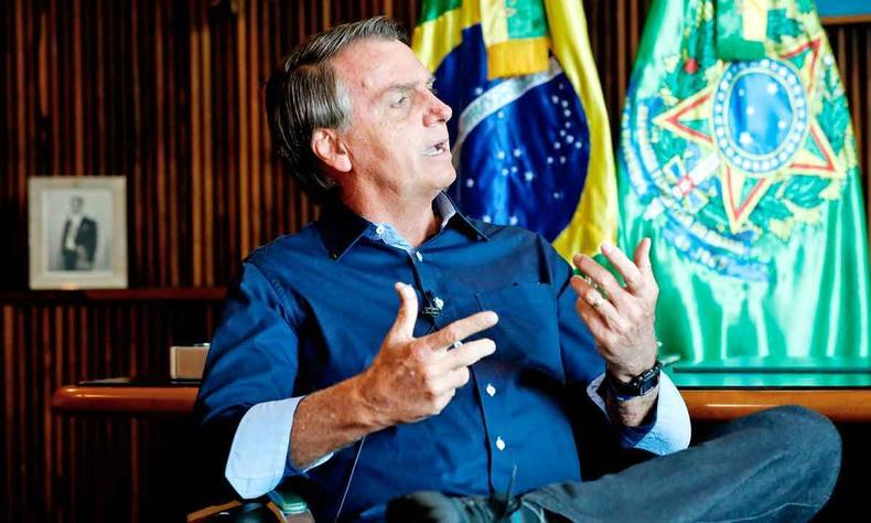 Presidente Jair Bolsonaro durante entrevista concedida ao Programa Morning Show - Jovem Pan.