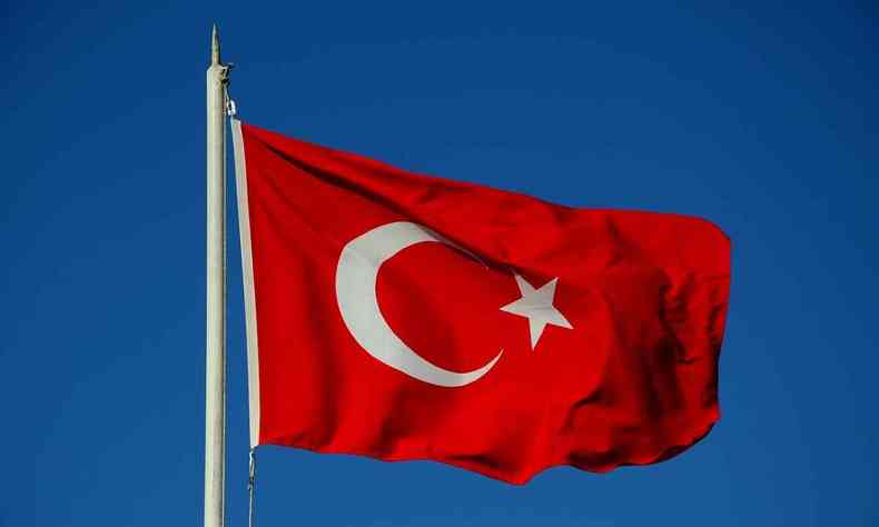 Na foto, bandeira da Turquia