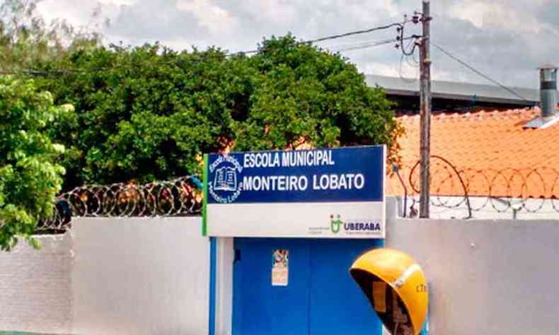 A Escola Municipal Monteiro Lobato, que fica no Bairro Recreio dos Bandeirantes,  uma das 37 instituies municipais de Uberaba(foto: Prefeitura de Uberaba/Divulgao)