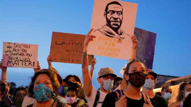 Os protestos contra a morte de Floyd repercutiram muito alm dos Estados Unidos(foto: Reuters)