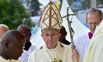 Papa Francisco em visita o Qunia(foto: GIUSEPPE CACACE /AFP)