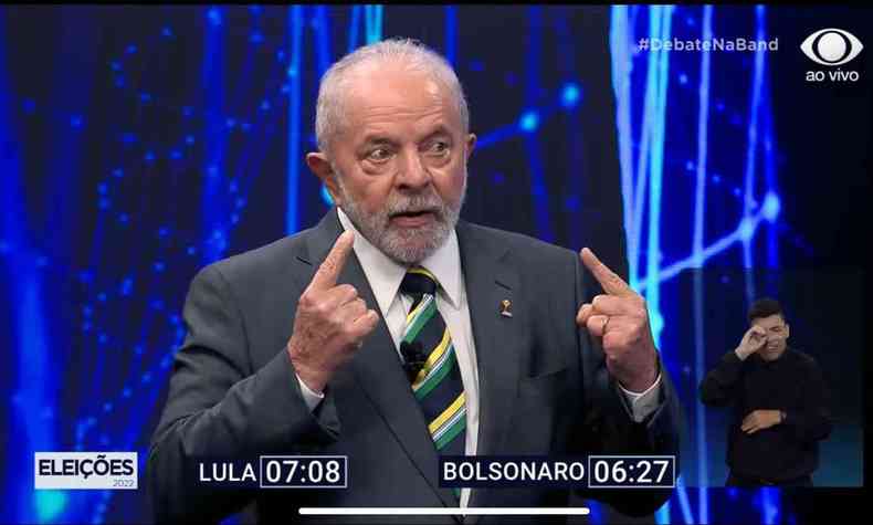 Lula no debate da Tv Band