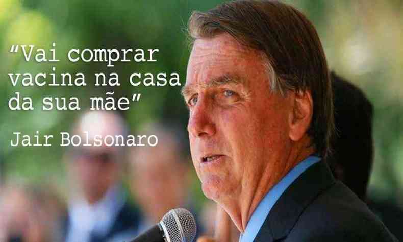 Internautas relembram vrias frases proferidas por Bolsonaro ao longo da pandemia de COVID-19(foto: Twitter/Reproduo)