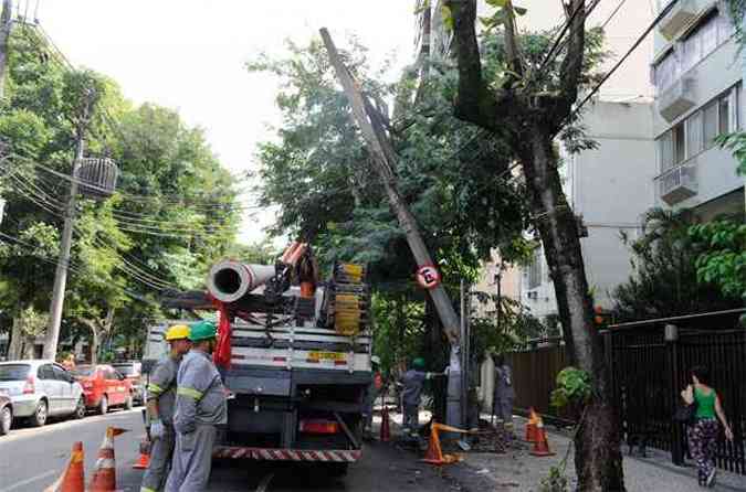 Todas as regies do Rio de Janeiro tiveram bairros afetados pela falta de energia eltrica(foto: Tnia Rgo/ABr)