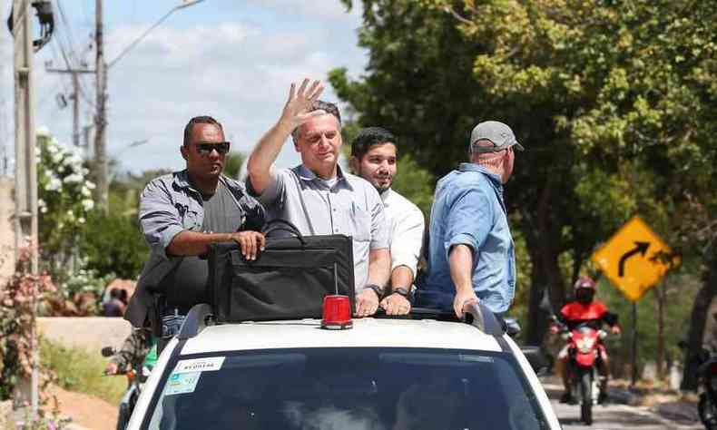 Visita  Esttua de Padre Ccero em Juazeiro do Norte (CE) nessa sexta-feira (13/8)(foto: Marcos Corra/PR)