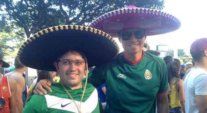 Os mexicanos Ivar Maravilha e Mariano Momento trocaram o Rio de Janeiro por Belo Horizonte(foto: Luciane Evans/EM/D.A Press)