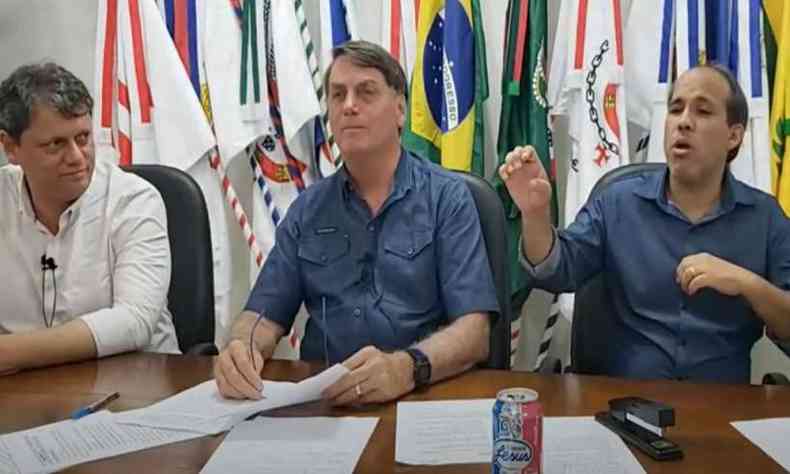 Bolsonaro criticou Fernando Henrique Cardoso por dizer que votaria em Lula(foto: Reproduo/Instragram)