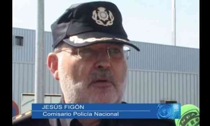 Conselheiro Jess Fign, em entrevista na Espanha, quando era Comissrio Nacional de Polcia(foto: Reproduo/Youtube)