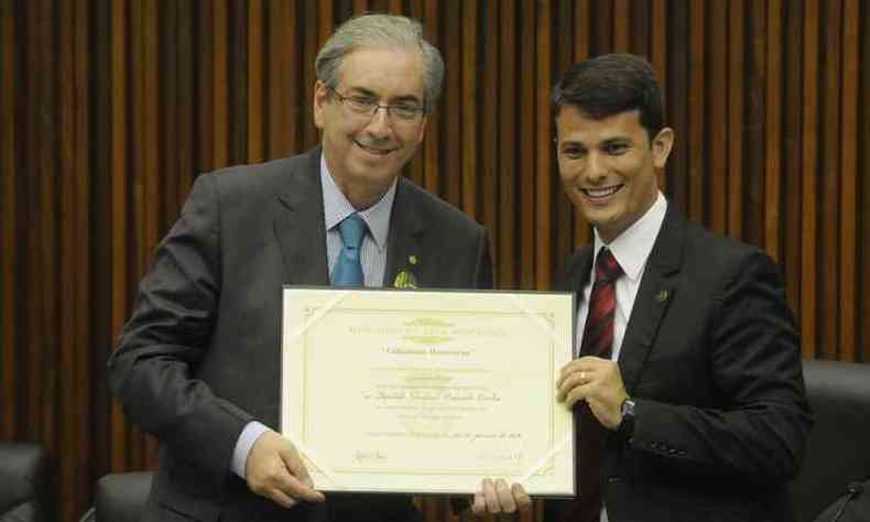Cunha recebeu o ttulo por indicao do aliado Marcelo Aro, que era vereador(foto: Jair Amaral / EM / D.A. Press )