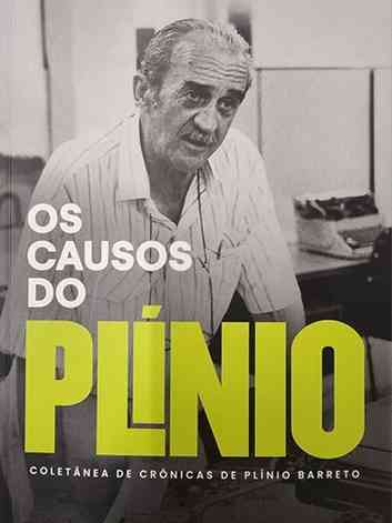 Foto de Plnio Barreto na capa do livro Os causos do Plnio
