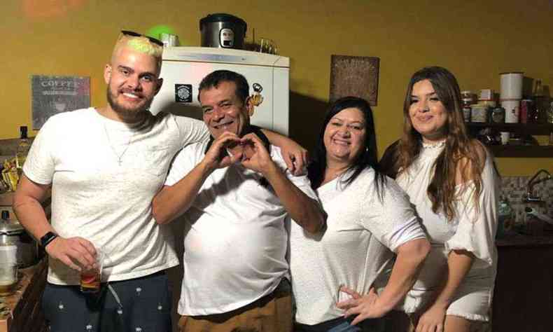 Pedro Henrique e seus familiares