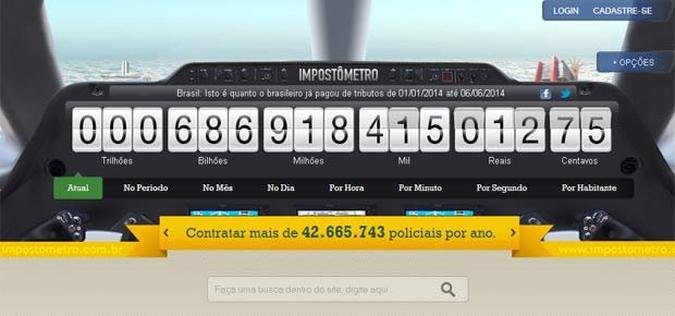 (foto: Reprodu��o Internet/ www.impostometro.com.br )