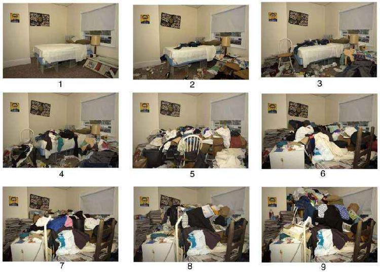 Imagens para avaliar a acumulação compulsiva