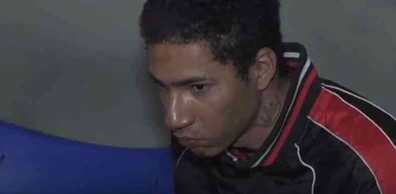 Andr Alves Martins, de 24 anos, foi preso por populares(foto: TV Alterosa/Reproduo)