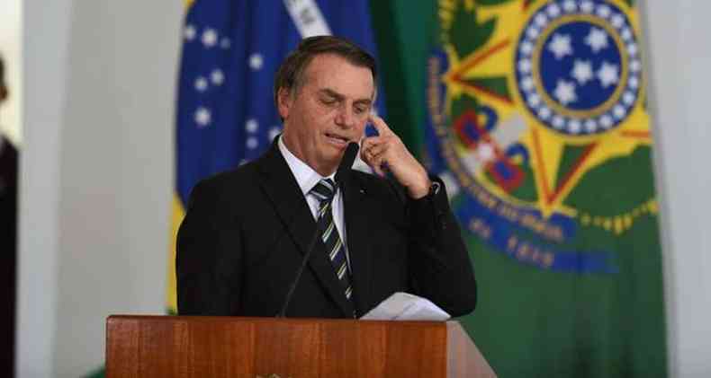 Ed Alves/CB/D.A Press(foto: Bolsonaro no concorda com dados do desmatamento da Amaznia divulgados pelo Inpe)