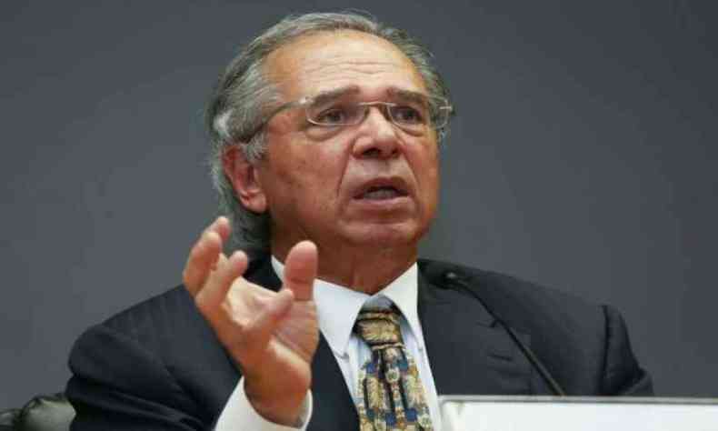 Segundo Paulo Guedes, ideia  reduzir 'alguns centavos na bomba para os caminhoneiros'(foto: Ministrio da Economia/Divulgao)