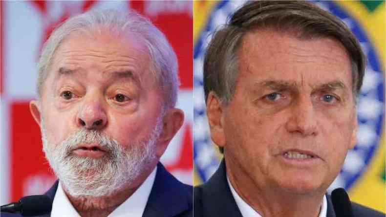 Lula e Bolsonaro, lado a lado