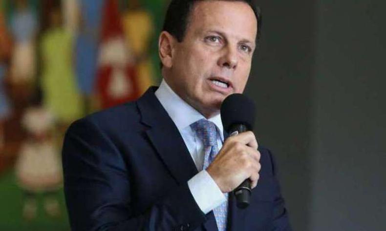 Governador Joo Doria em coletiva de imprensa(foto: Divulgao/Governo de SP)