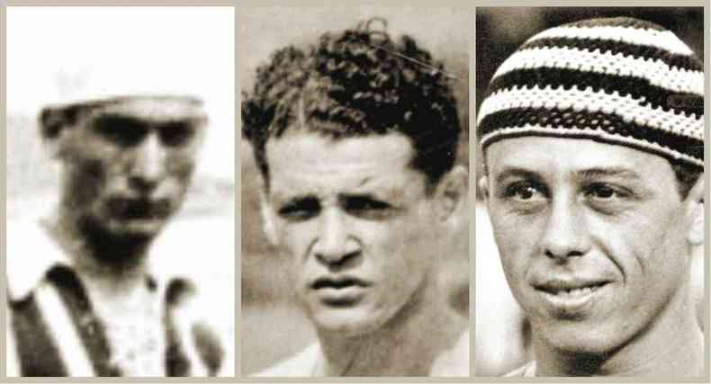 Nariz, Zez Procpio e Percio defenderam o Brasil em 1938. Quatro anos antes, Canalli foi o primeiro mineiro em Copas(foto: Arquivo/EM)