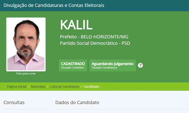 Kalil foi eleito para prefeito de BH em 2016 com 52,98% dos votos vlidos no segundo turno(foto: Divulgao/TRE-MG)