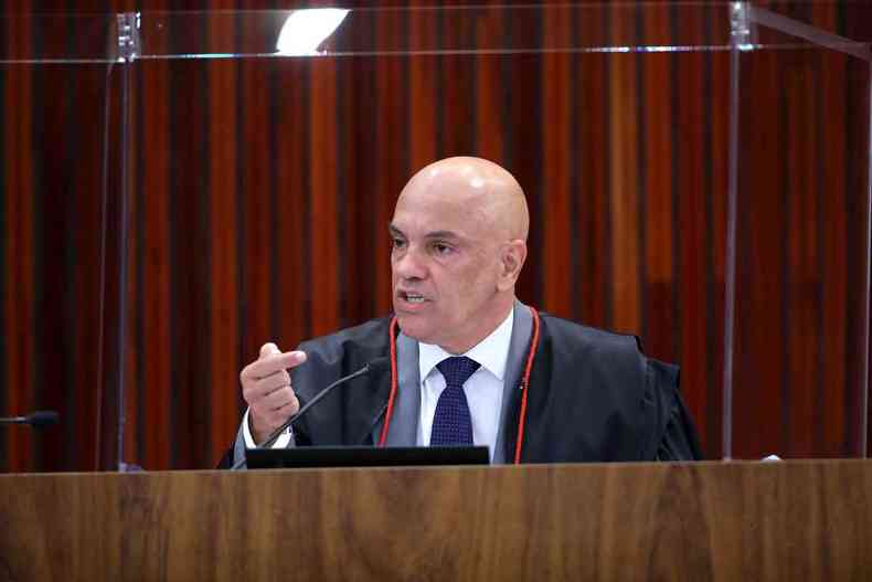 O ministro Alexandre Moraes, que proibiu Daniel Silveira de dar entrevistas