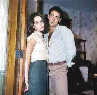 Luclia Santos e Marcos Paulo no seriado Meu destino  pecar, de 1984 (foto: Adir Meira/Arquivo/Agncia O Globo)