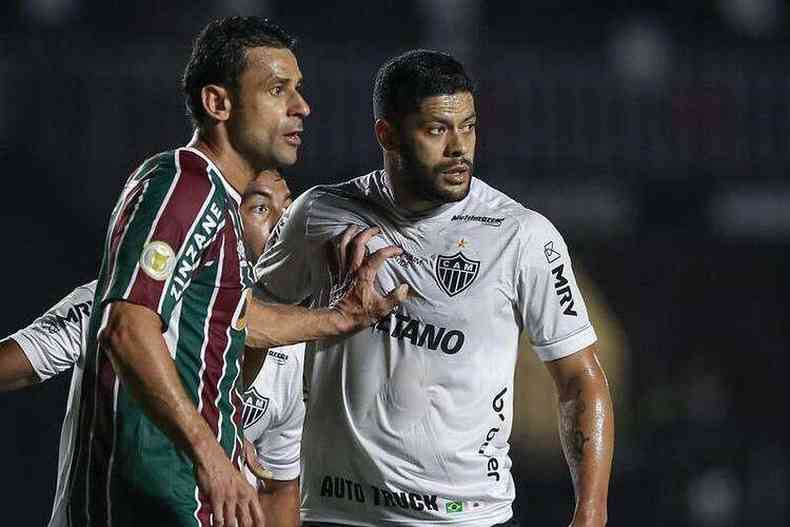 Fluminense, de Fred, e Hulk, do Atltico, voltaro a se enfrentar nesta quinta(foto: Pedro Souza/Atltico)