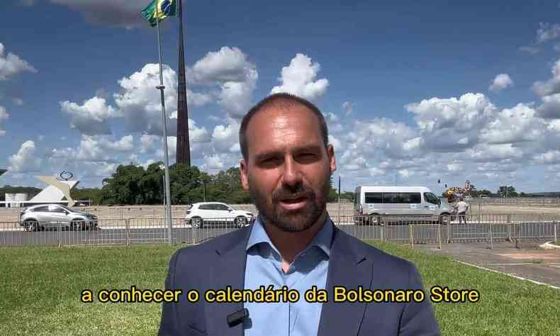 Eduardo lança loja em homenagem a Bolsonaro e usuários ironizam - Politica - Estado de Minas