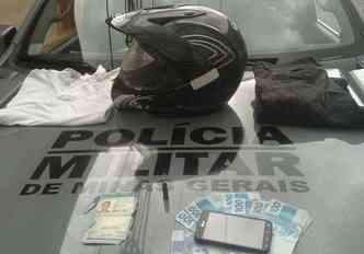  A moto furtada era de um policial(foto: PMMG/Divulgao )