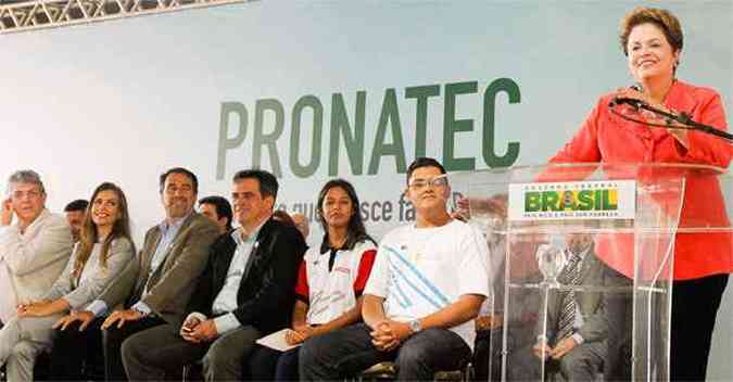 Dilma discursou por quase meia hora e no tocou nos temas dos protestos(foto: Roberto Stuckert Filho/PR )