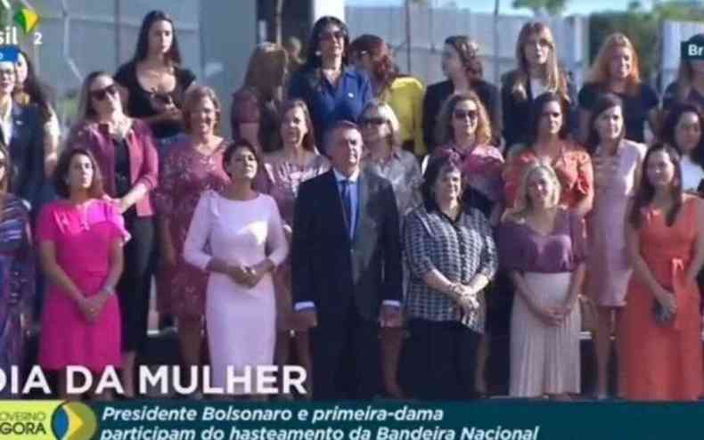 Bolsonaro em evento do Dia das mulheres