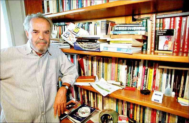 Carlos Alberto Ratton em seu apartamento no Sion, em Belo Horizonte, em 2003(foto: BETO NOVAES/EM/D.A PRESS)