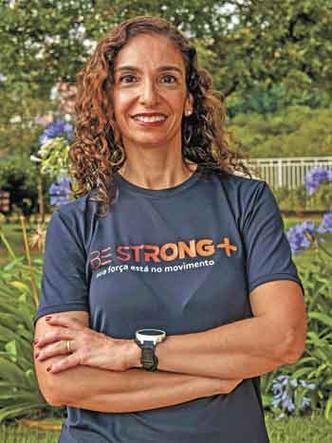 'A geração 50/60 anos de hoje em dia está buscando viver melhor%u201D, Márcia Roberto, educadora física(foto: Renata Millard/Divulgação) 'A geração 50/60 anos de hoje em dia está buscando viver melhor%u201D, Márcia Roberto, educadora física