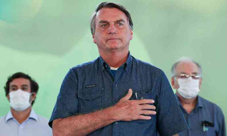 Presidente Jair Bolsonaro (sem partido) lamenta morte de Bruno Covas(foto: Marcos Corra/PR)