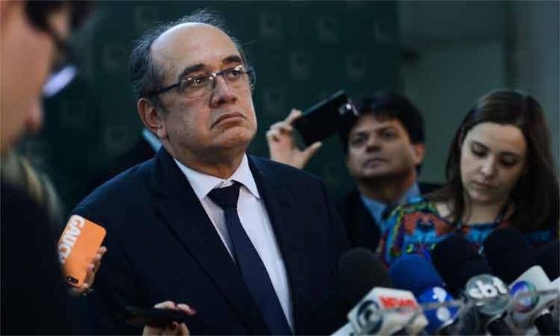'A vista � regimental, mas n�o acredito que haja essa possibilidade. O Tribunal (STF) est� consciente do momento pol�tico pelo qual estamos passando' - Gilmar Mendes(foto: Elza Fi�za / Ag�ncia Brasil )