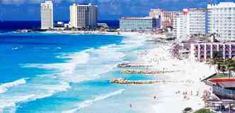 Pacote individual para um resort nas praias de Cancun custa aproximadamente R$ 8,3 mil por pessoa. O valor pode ser idntico se o destino for um quatro estrelas em Fortaleza(foto: Agncia de turismo do Mxico/Divulgao)