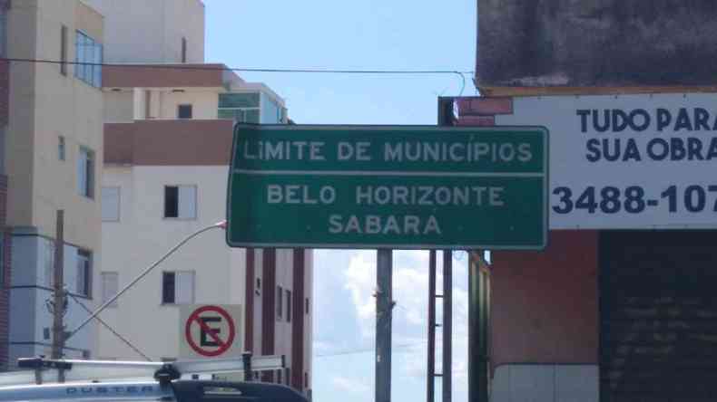 Limite entre Sabar e Belo Horizonte(foto: Celso Martins/Divulgao)