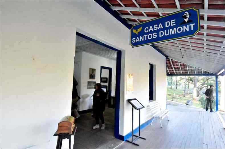 Casa em que nasceu Alberto Santos Dumont (1873-1932) foi transformada no Museu de Cabangu. Acesso  por estrada de 16 quilmetros, a partir da BR 499(foto: ALEXANDRE GUZANSHE/EM/D.A.PRESS)
