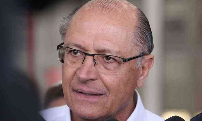 Alckmin afirmou que far 'um grande esforo para ir para o segundo turno'(foto: Edesio Ferreira/EM/D.A press)