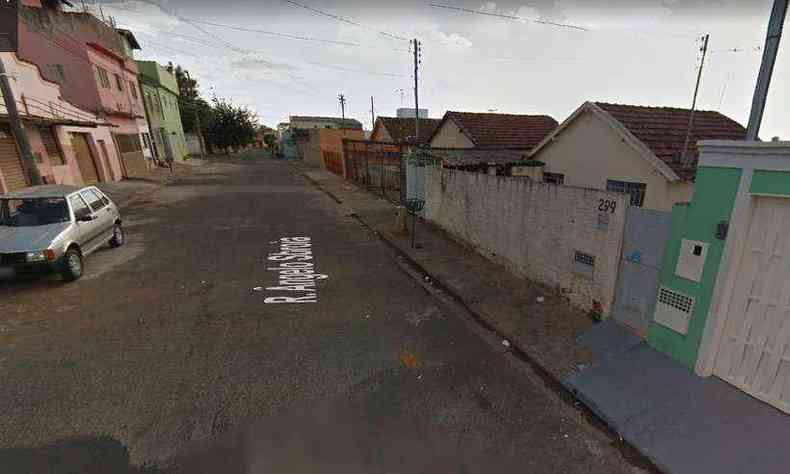 Lixeira onde a beb foi encontrada(foto: Reproduo/Google Street View)