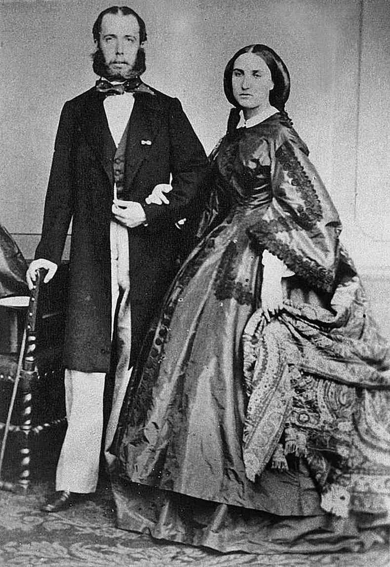 Maximiliano de Habsburgo e sua mulher, Carlota